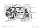 Architectural Sketch: 2461 Sutton Drive, Burlington