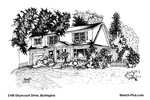 Sketch of House: 2148 Deyncourt Drive, Burlington